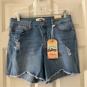 NWT California Vintage Women's Juniors Cut-off Denim Shorts Size 13